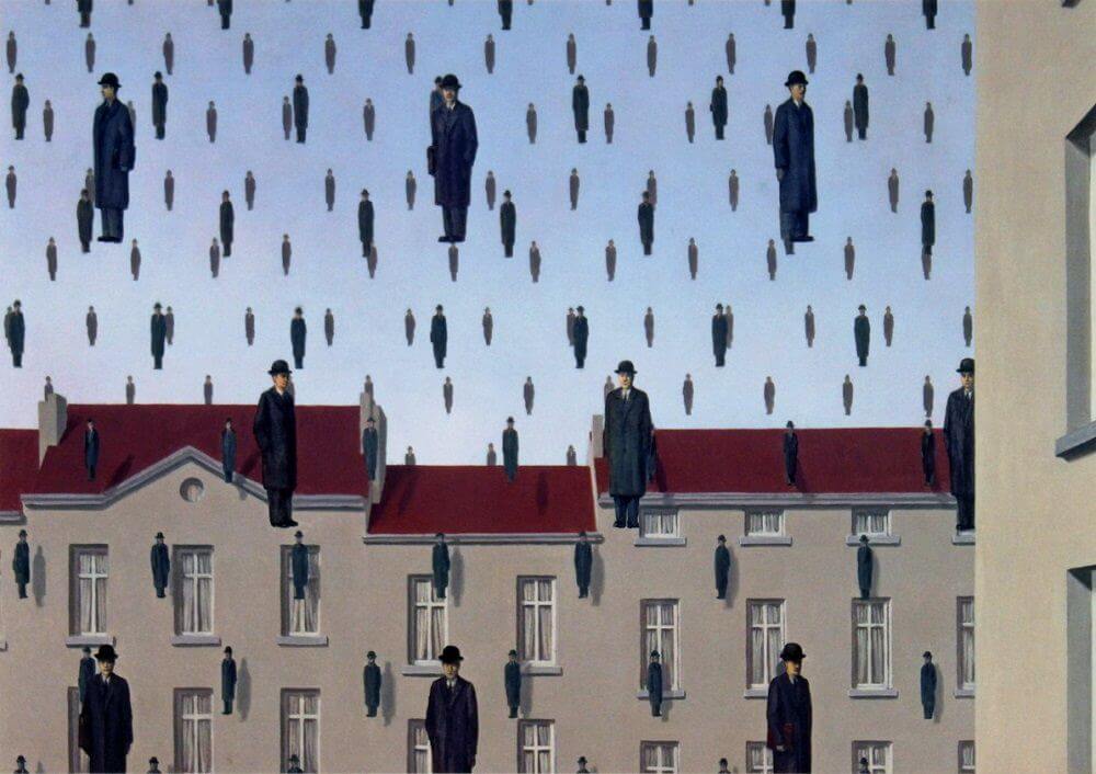Golconda, 1953 by Rene Magritte