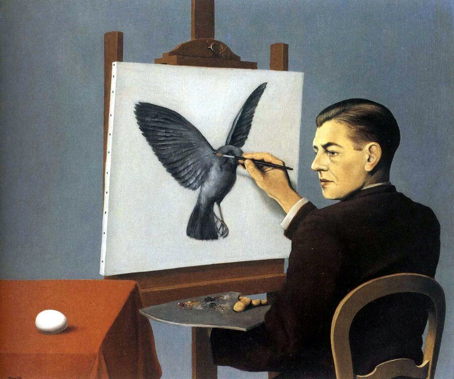 La Clairvoyance, 1936 by Rene Magritte
