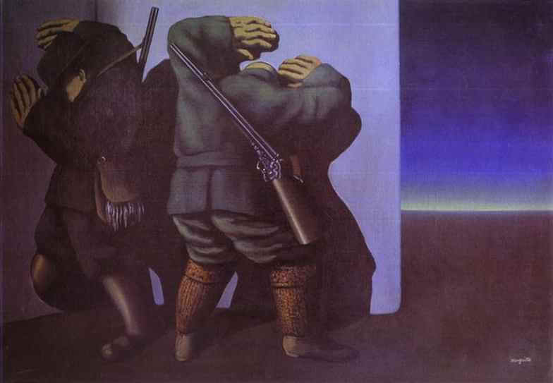 The Hunters at the Edge of Night, 1928 by Rene Magritte