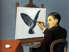 La Clairvoyance by Rene Magritte
