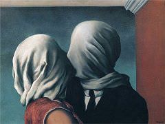 The Lovers 2 by Rene Magritte
