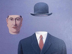 The Pilgrim by Rene Magritte